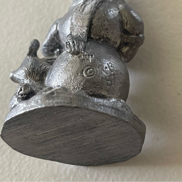 Vintage Michael Ricker Pewter snowman Figurine 1987 - Picture 13 of 14